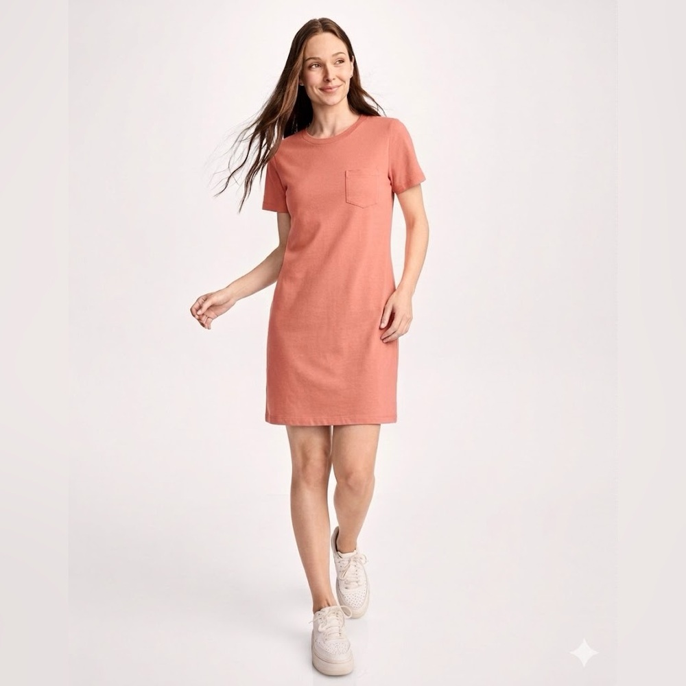 Jockey Women's Pink Short Sleeve Dress